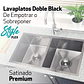 LAVAPLATOS DOBLE STYLE FLEX BLACK SPLENDID - Miniatura 2