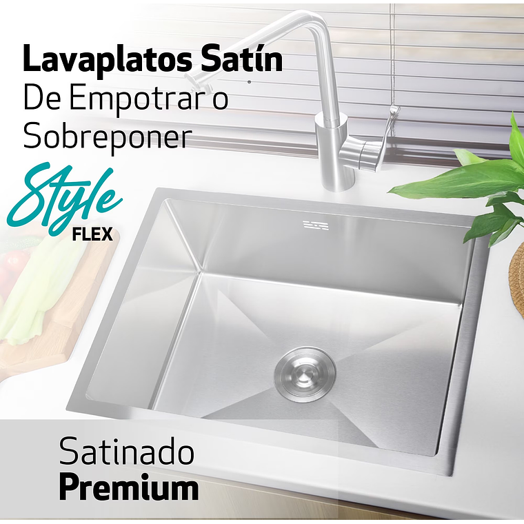 LAVAPLATOS STYLE FLEX INOX SPLENDID 8