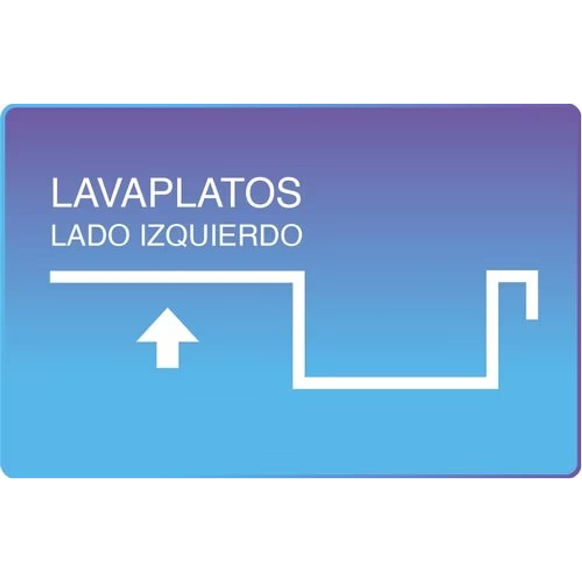 LAVAPLATOS SOBREPONER 1000X500 MM IZQUIERDO PARA COMBINACIÓN SPLENDID 4