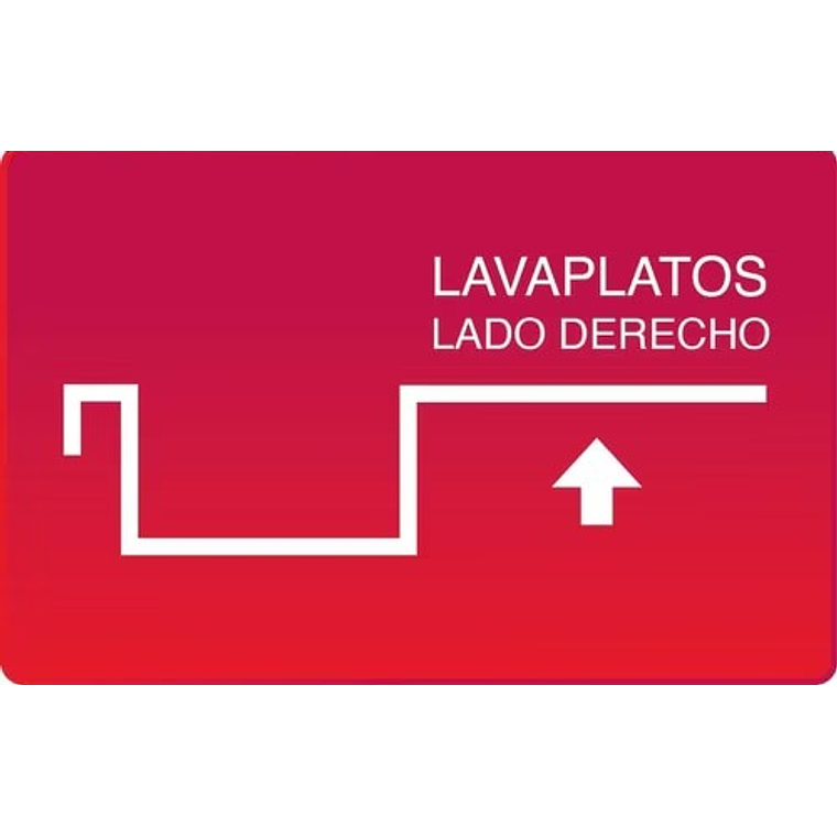 LAVAPLATOS SOBREPONER 1000X500 MM DERECHO PARA COMBINACIÓN SPLENDID 6