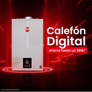 CALEFONT DIGITAL 12 LITROS GAS LICUADO TIRO FORZADO RHEEM