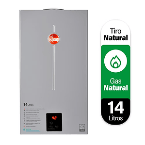 CALEFONT 14 LITROS GAS NATURAL TIRO NATURAL RHEEM