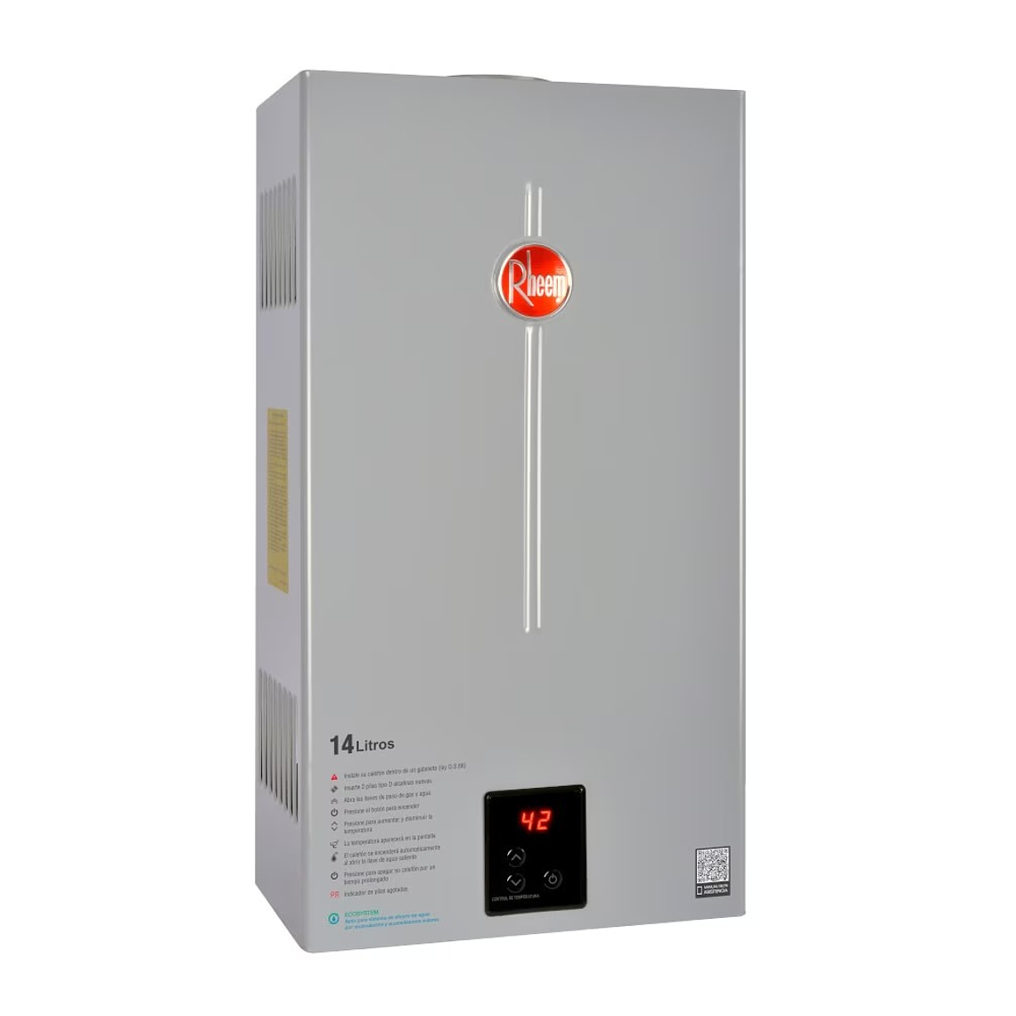 CALEFONT 14 LITROS GAS NATURAL TIRO NATURAL RHEEM 2