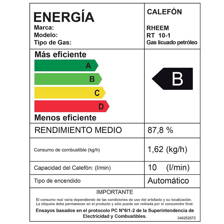 CALEFONT DIGITAL 18 LITROS GAS NATURAL TIRO FORZADO RHEEM 7