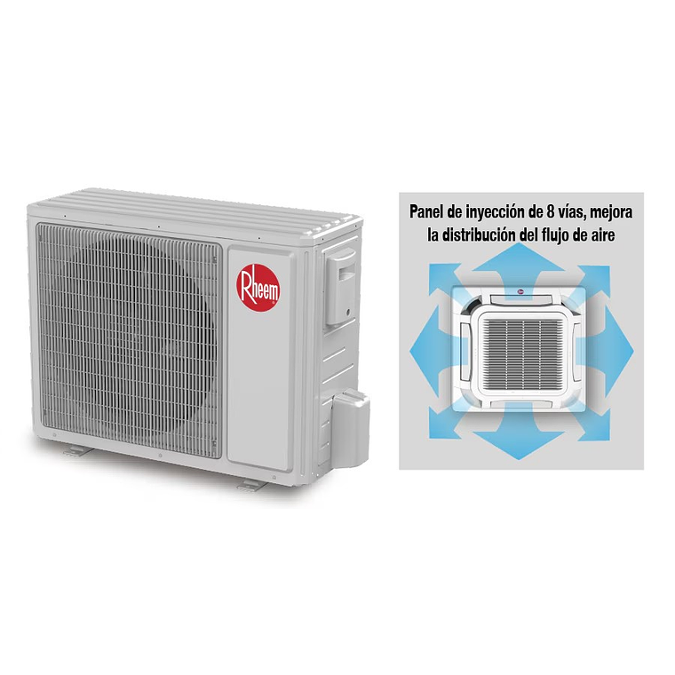 AIRE ACONDICIONADO SPLIT CASSETTE 60000 BTU ON/OFF RHEEM 4