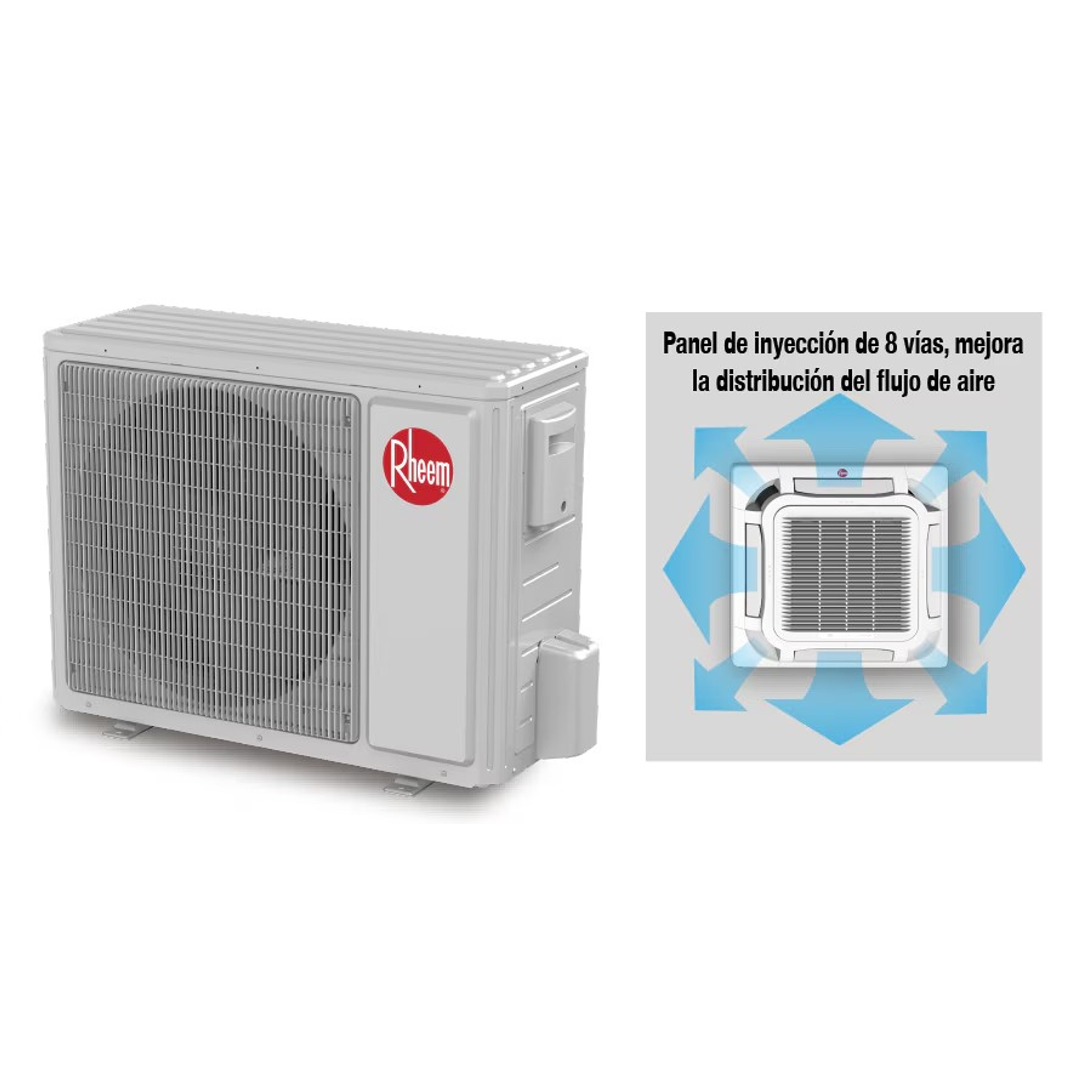 AIRE ACONDICIONADO SPLIT CASSETTE 60000 BTU INVERTER RHEEM