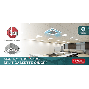 AIRE ACONDICIONADO SPLIT CASSETTE 36000 BTU ON/OFF RHEEM