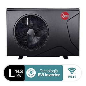BOMBA DE CALOR PARA PISCINA CROSSWIND L 58M3 14,3KW INVERTER RHEEM