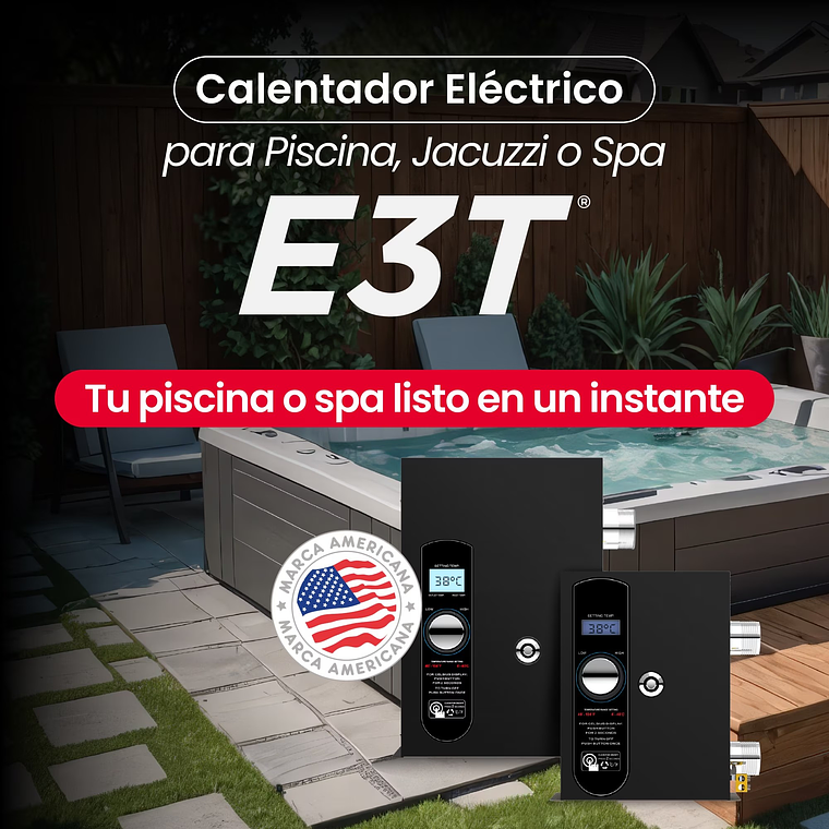 CALENTADOR ELÉCTRICO PARA PISCINA, JACUZZI Y SPA E3T 11KW RHEEM 6