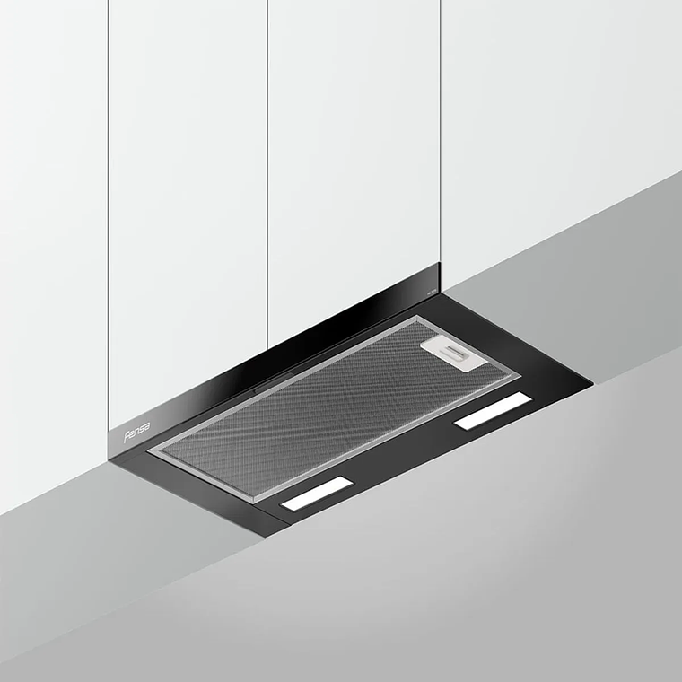 CAMPANA DE COCINA EXTRACTORA FENSA RETRÁCTIL 60CM EMPOTRABLE FX 7770 NEGRA 2