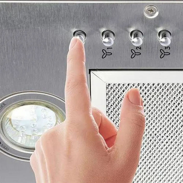 CAMPANA DE COCINA EXTRACTORA FENSA 52CM EMPOTRABLE DOUBLE FUNCTION FX 5200 INOX 5