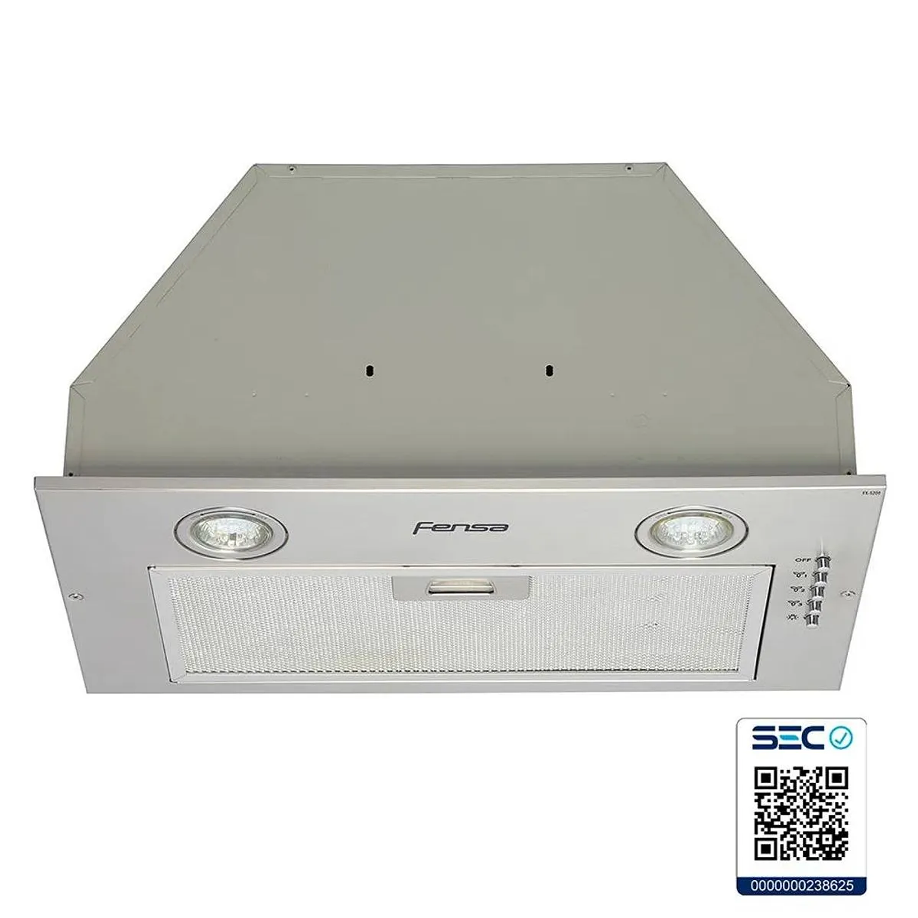 CAMPANA DE COCINA EXTRACTORA FENSA 52CM EMPOTRABLE DOUBLE FUNCTION FX 5200 INOX