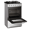 COCINA A GAS 4 PLATOS FENSA EXPERIENCE CON VAPORBAKE Y CUBIERTA VIDRIO F 3000 RT INOX
