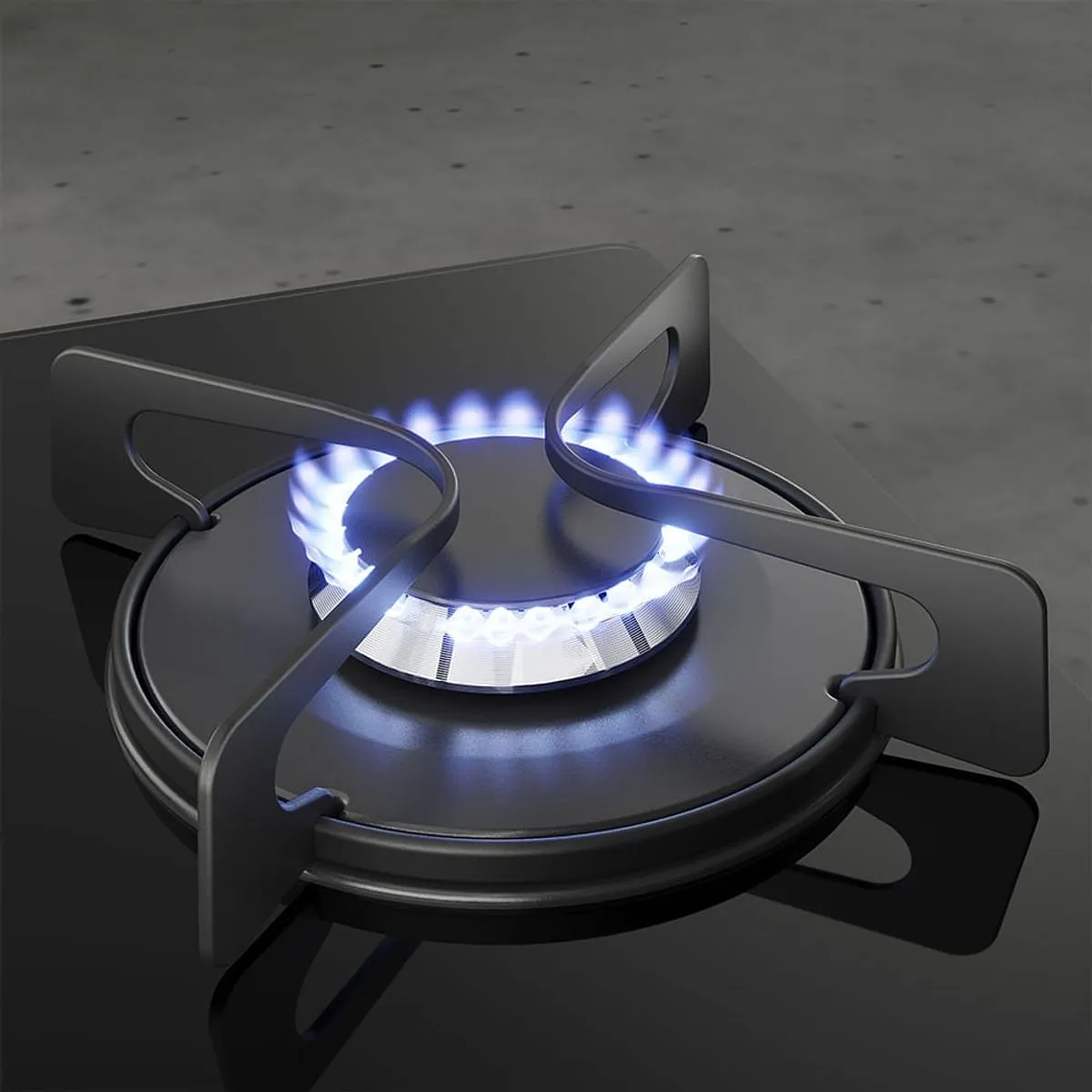 ENCIMERA A GAS 4 PLATOS FENSA VIDRIO TEMPLADO Y ENCENDIDO ELÉCTRICO F GC60V A NEGRA 4