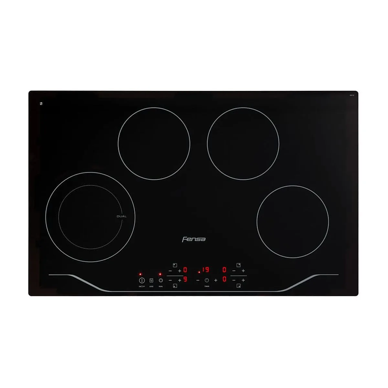 ENCIMERA ELÉCTRICA 4 PLATOS FENSA VITROCERÁMICA Y PANEL TOUCH FEV 4T NEGRA 2