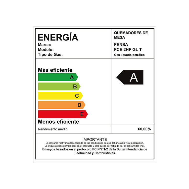 ENCIMERA A GAS 2 PLATOS FENSA ENCENDIDO ELÉCTRICO Y PARRILLA HIERRO FUNDIDO FCE 2HF GL T INOX 9