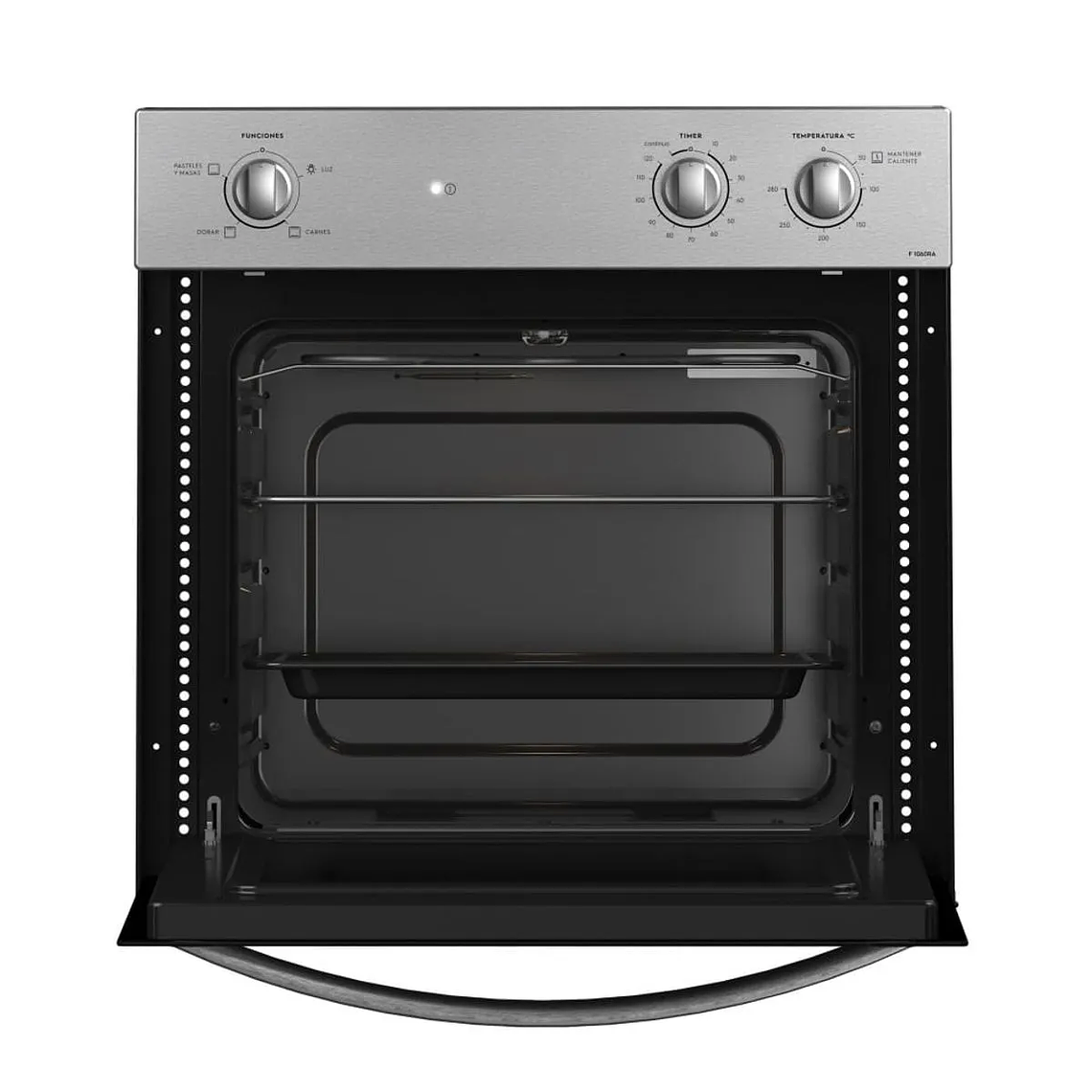 HORNO EMPOTRABLE ELÉCTRICO FENSA 66L TIMER Y CAVIDAD ESMALTADA F 1060R A GRIS 2