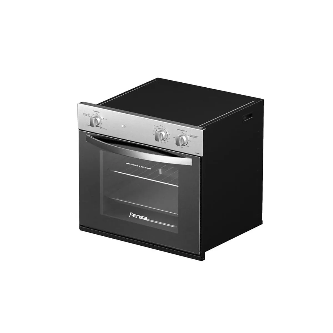 HORNO EMPOTRABLE ELÉCTRICO FENSA 66L TIMER Y CAVIDAD ESMALTADA F 1060R A GRIS 6