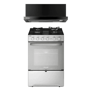 KIT COCINA FENSA 4 PLATOS F 3000 RT + CAMPANA FENSA RETRÁCTIL EMPOTRADA FG 7770