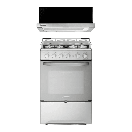 KIT COCINA FENSA 4 PLATOS F 2808 T + CAMPANA DE COCINA EXTRACTORA FX 6270 FENSA