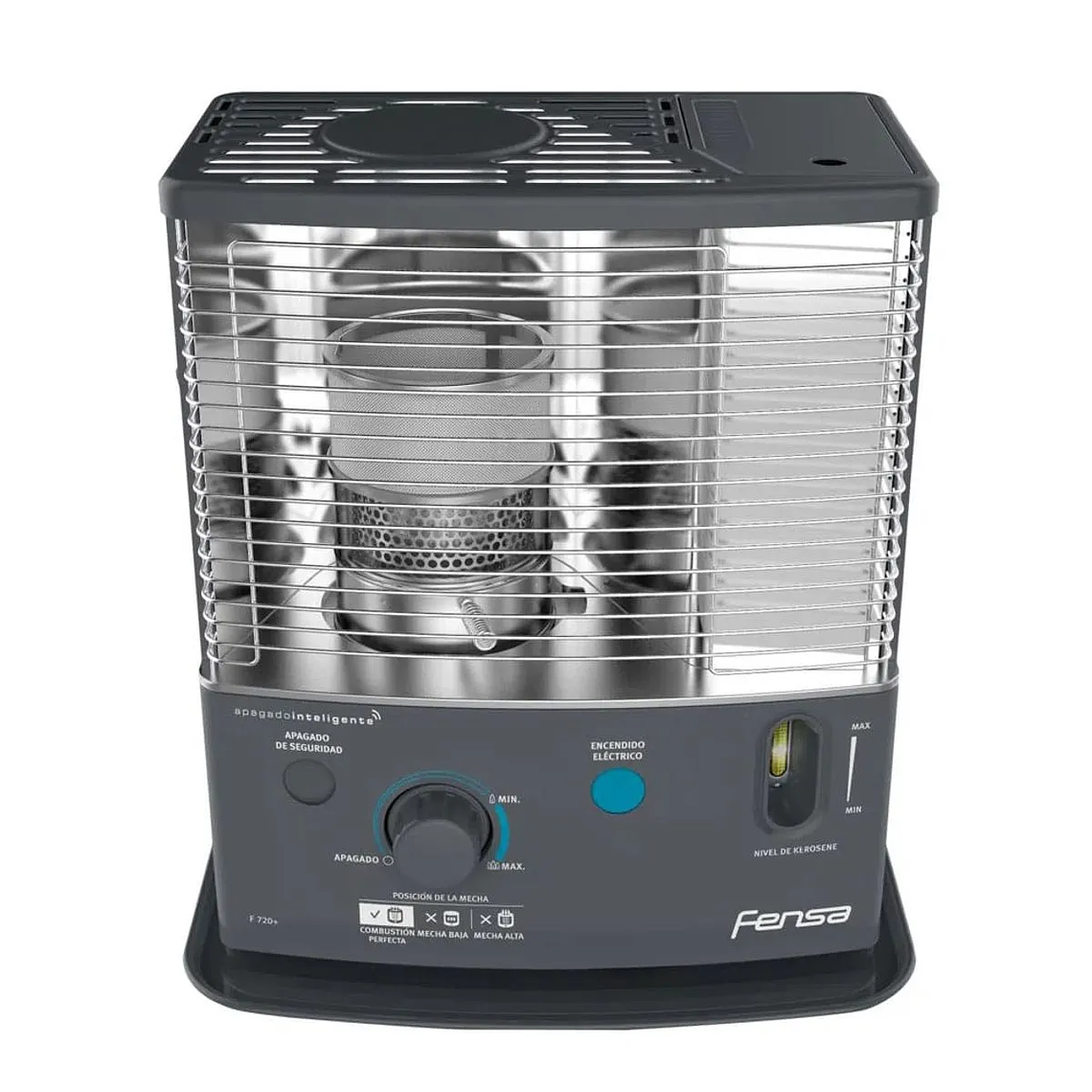 ESTUFA PARAFINA MECHA FENSA 4,2 LITROS 2,7KW CON ENCENDIDO ELÉCTRICO F 720+ 1