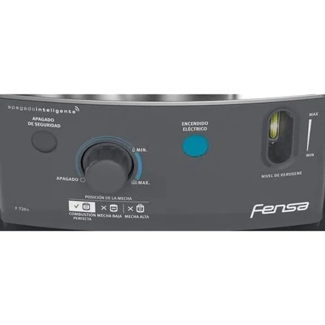 ESTUFA PARAFINA MECHA FENSA 4,2 LITROS 2,7KW CON ENCENDIDO ELÉCTRICO F 720+ 5