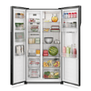 REFRIGERADOR FENSA 436L NO FROST SIDE BY SIDE INVERTER DISPENSADOR DE AGUA SFX440B NEGRO