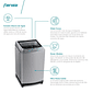 LAVADORA AUTOMÁTICA FENSA 20KG CARGA SUPERIOR CONTROL TIEMPO PREMIUM CARE 20SZ GRIS - Miniatura 7
