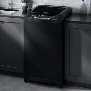 LAVADORA AUTOMÁTICA FENSA 18KG CARGA SUPERIOR AHORRO DE AGUA PREMIUM CARE 18 NEGRA