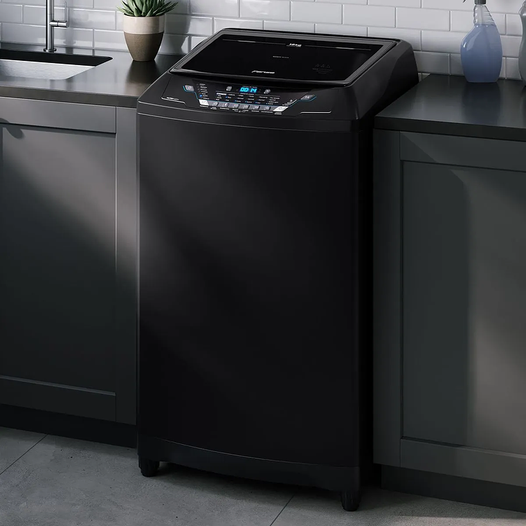 LAVADORA AUTOMÁTICA FENSA 18KG CARGA SUPERIOR AHORRO DE AGUA PREMIUM CARE 18 NEGRA 2