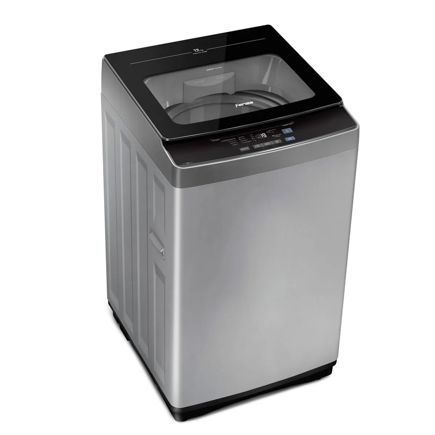 LAVADORA AUTOMÁTICA FENSA 12KG CARGA SUPERIOR CONTROL TIEMPO PREMIUM CARE 12SZ GRIS