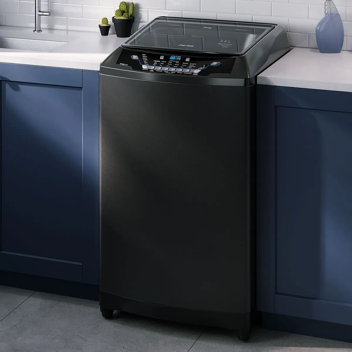 LAVADORA AUTOMÁTICA FENSA 16KG CARGA SUPERIOR AHORRO DE AGUA PREMIUM CARE 16 ONIX 6