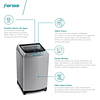 LAVADORA AUTOMÁTICA FENSA 18KG CARGA SUPERIOR CONTROL TIEMPO PREMIUM CARE 18SZ GRIS