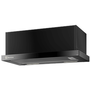 CAMPANA DE COCINA EXTRACTORA ELECTROLUX RETRÁCTIL 60CM EFFICIENT LUZ LED DE6RI NEGRA