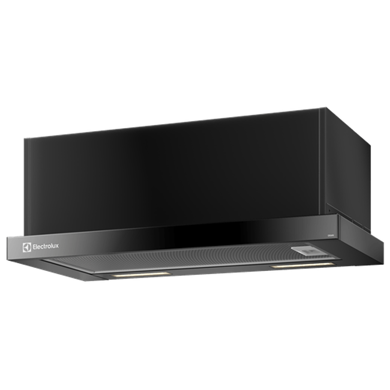 CAMPANA DE COCINA EXTRACTORA ELECTROLUX RETRÁCTIL 60CM EFFICIENT LUZ LED DE6RI NEGRA 2