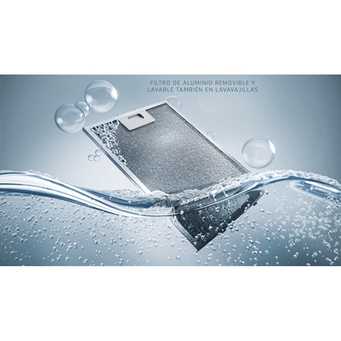 CAMPANA DE COCINA EXTRACTORA ELECTROLUX RETRÁCTIL 60CM EFFICIENT LUZ LED DE6RI NEGRA 9