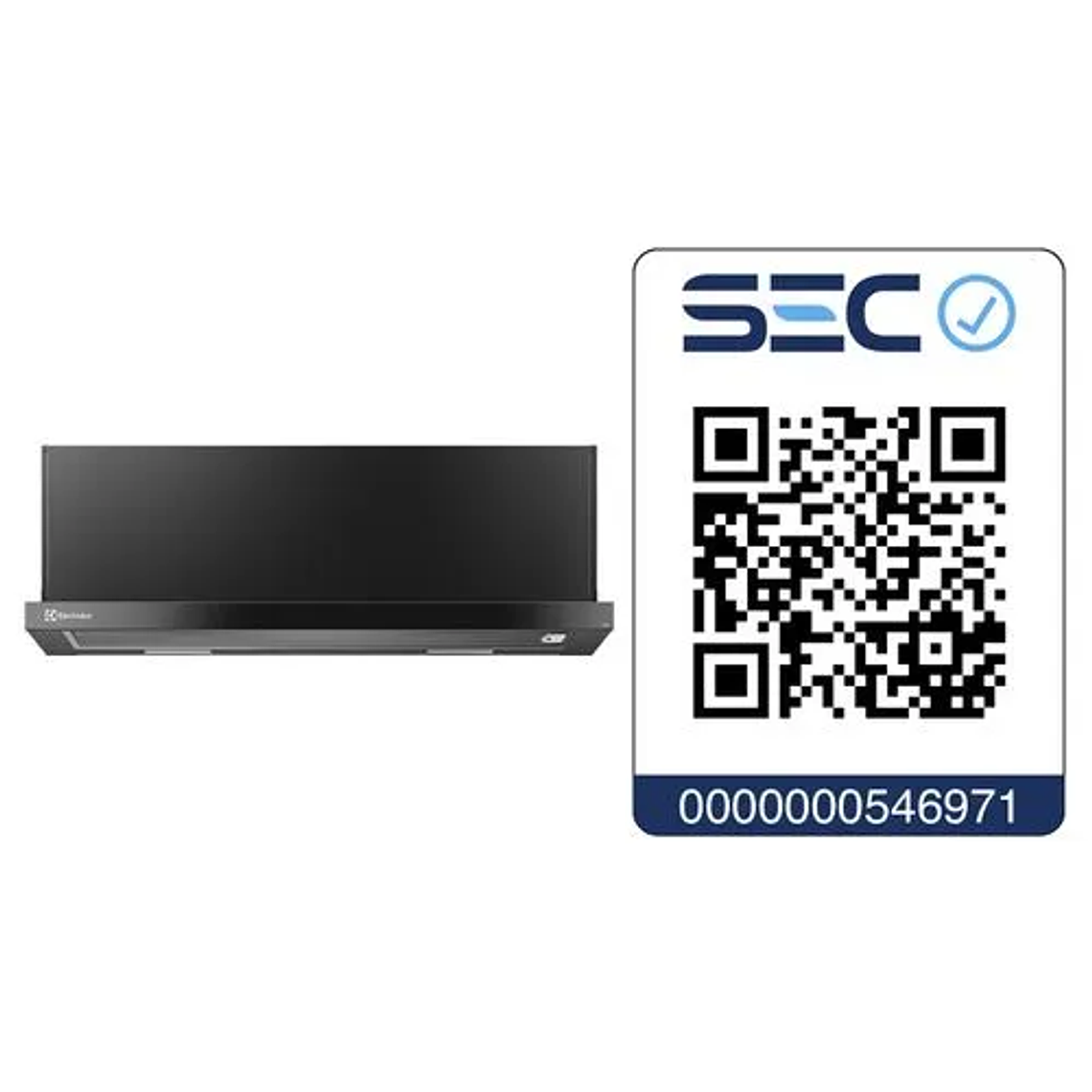 CAMPANA DE COCINA EXTRACTORA ELECTROLUX RETRÁCTIL 90CM EFFICIENT LUZ LED DE9RI NEGRA 7