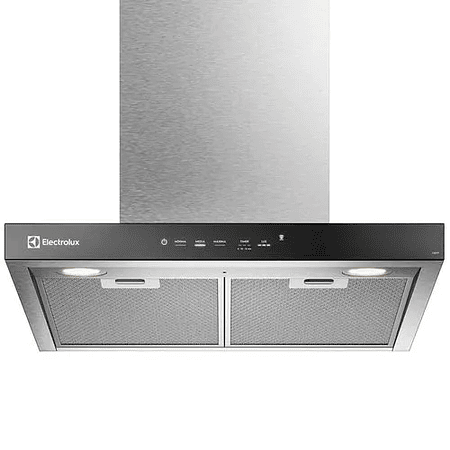 CAMPANA COCINA EXTRACTORA ELECTROLUX DECORATIVA PARED 60CM TIMER Y PANEL TOUCH CE6TF INOX