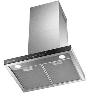 CAMPANA COCINA EXTRACTORA ELECTROLUX DECORATIVA PARED 60CM TIMER Y PANEL TOUCH CE6TF INOX