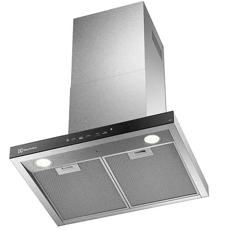 CAMPANA COCINA EXTRACTORA ELECTROLUX DECORATIVA PARED 60CM TIMER Y PANEL TOUCH CE6TF INOX