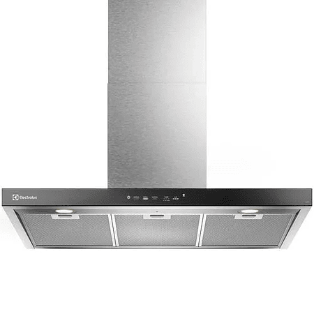 CAMPANA COCINA EXTRACTORA ELECTROLUX DECORATIVA PARED 90CM TIMER Y PANEL TOUCH CE9TF INOX