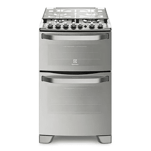 COCINA A GAS 4 PLATOS ELECTROLUX EXPERIENCE DOBLE HORNO Y TRIPLE LLAMA 56DXA INOX