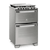 COCINA A GAS 4 PLATOS ELECTROLUX EXPERIENCE DOBLE HORNO Y TRIPLE LLAMA 56DXA INOX