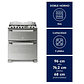 COCINA A GAS 5 PLATOS ELECTROLUX EXPERIENCE DOBLE HORNO Y TIMER DIGITAL 76DXA INOX - Miniatura 2