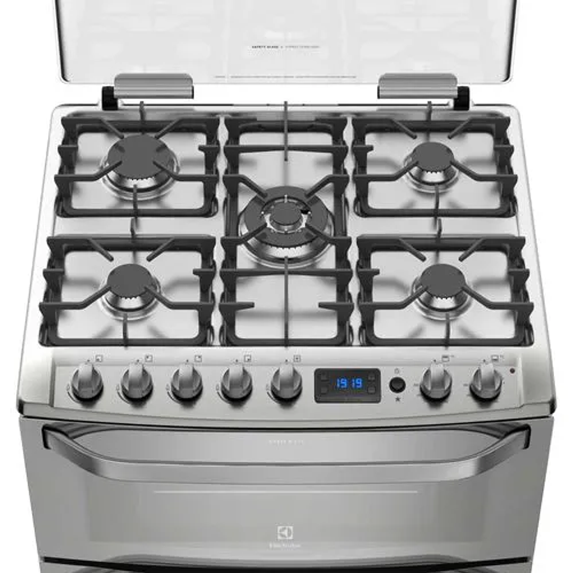 COCINA A GAS 5 PLATOS ELECTROLUX EXPERIENCE DOBLE HORNO Y TIMER DIGITAL 76DXA INOX 4