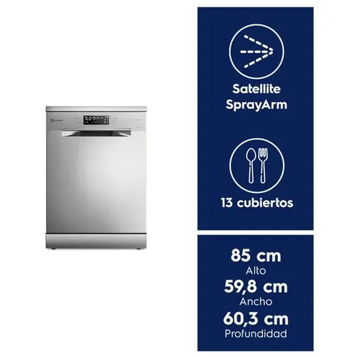 LAVAVAJILLAS 13 CUBIERTOS ELECTROLUX INVERTER EXPERIENCE SISTEMA AIR DRY EUROPE 9880 INOX 9