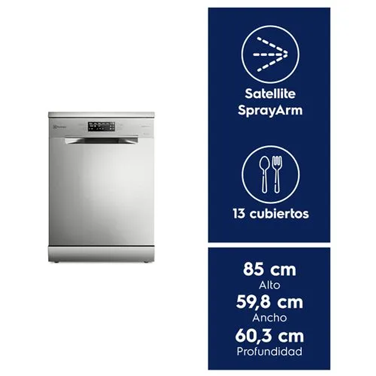 LAVAVAJILLAS 13 CUBIERTOS ELECTROLUX INVERTER EXPERIENCE SISTEMA AIR DRY EUROPE 9880 INOX 9