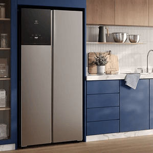 REFRIGERADOR ELECTROLUX 530L NO FROST SIDE BY SIDE INVERTER AUTOSENSE ES50S INOX