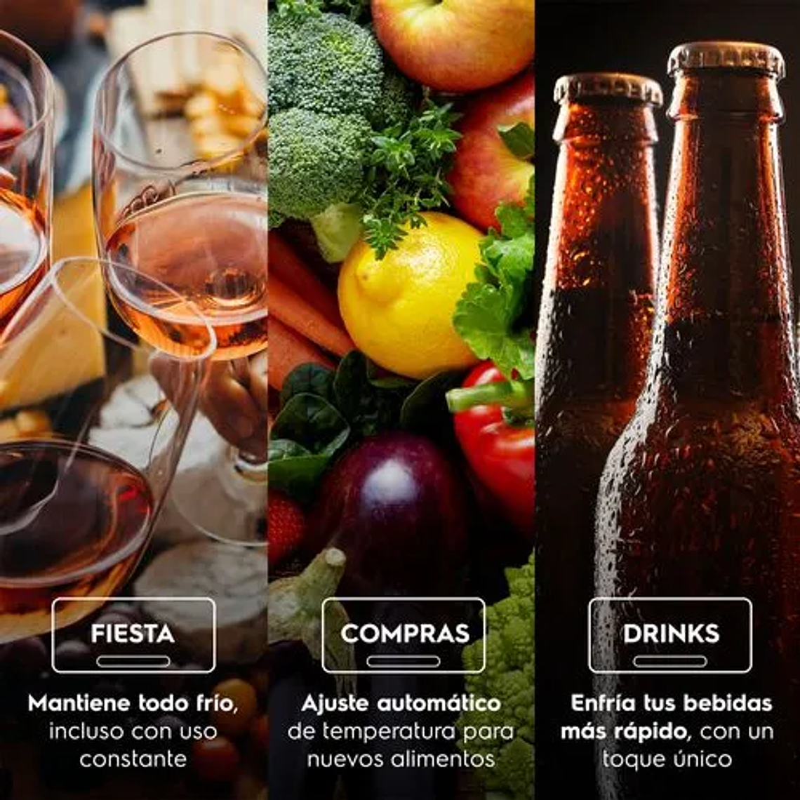 REFRIGERADOR ELECTROLUX 530L NO FROST SIDE BY SIDE INVERTER AUTOSENSE ES50S INOX 10