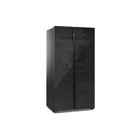 REFRIGERADOR ELECTROLUX 525L NO FROST SIDE BY SIDE INVERTER EFFICIENT AUTOSENSE ES5GB VIDRIO NEGRO